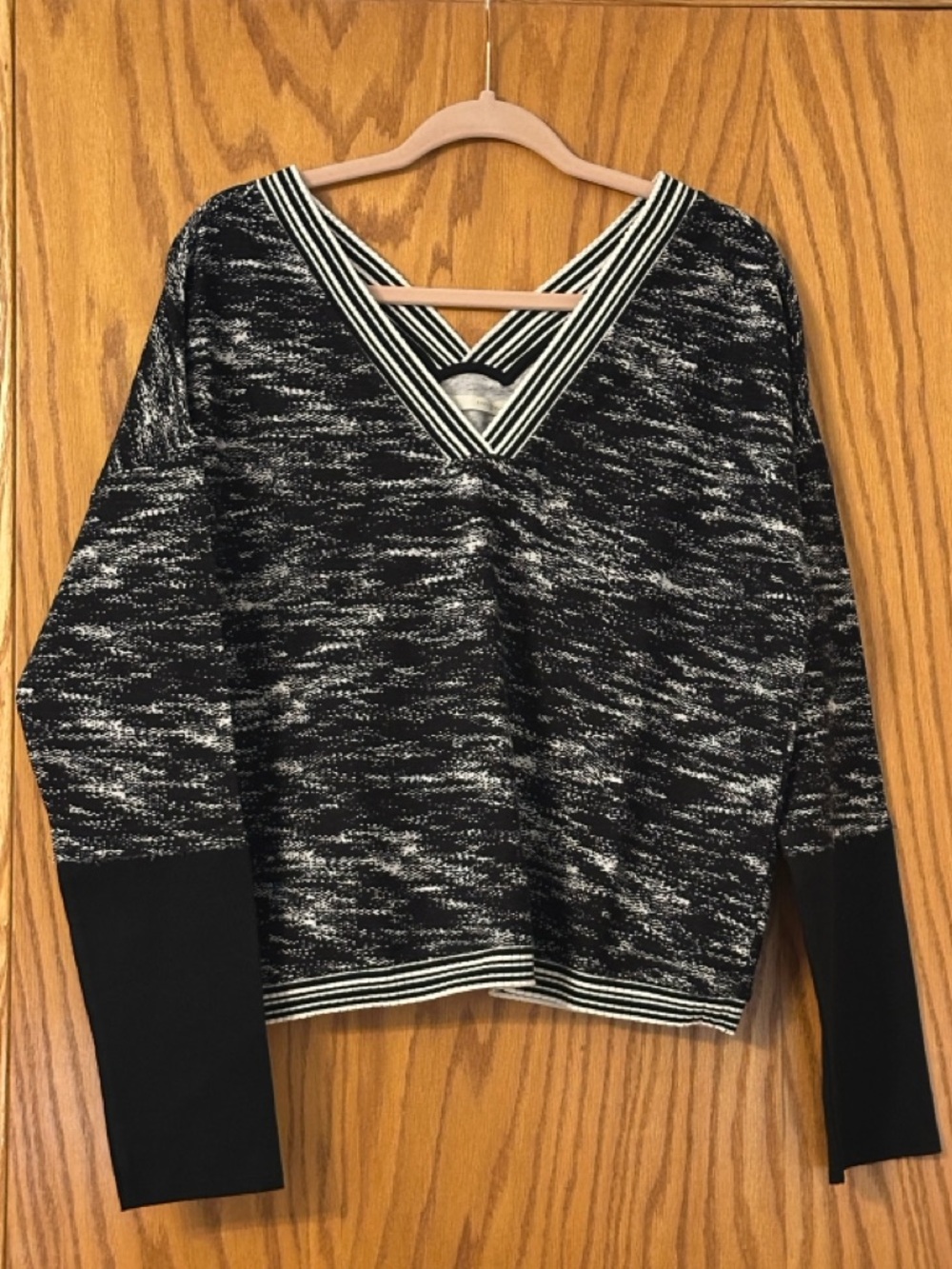 Grey State Cotton Chelsea Women's Black & White Sweater - NWT - Size 4 (US XL)